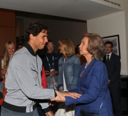 Doña Sofía felicita a Rafael Nadal tras su triunfo en el US Open